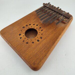 African Kalimba Thumb Piano Wooden Handheld Tribal Musical Instrument
